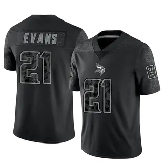 Minnesota Vikings Men's Akayleb Evans Limited Reflective Jersey - Black