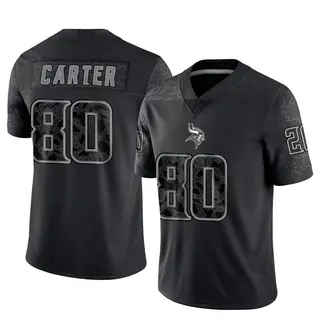 Minnesota Vikings Men's Cris Carter Limited Reflective Jersey - Black