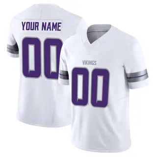 Minnesota Vikings Men's Custom Limited Alternate Vapor F.U.S.E. Jersey - White