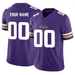 Minnesota Vikings Men's Custom Limited Vapor F.U.S.E. Jersey - Purple