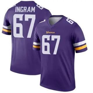 Minnesota Vikings Men's Ed Ingram Legend Jersey - Purple