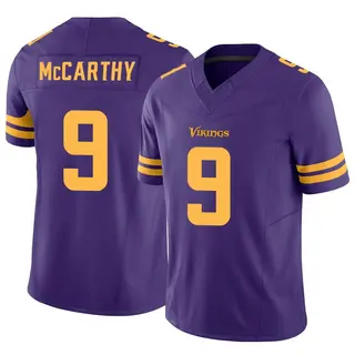 Minnesota Vikings Men's J.J. McCarthy Limited Alternate Vapor F.U.S.E. Jersey - Purple
