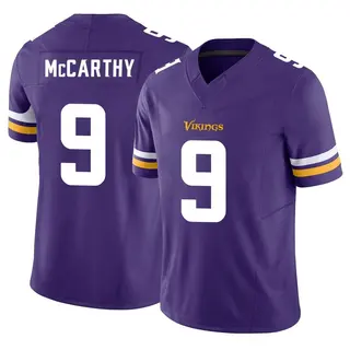 Minnesota Vikings Men's J.J. McCarthy Limited Vapor F.U.S.E. Jersey - Purple