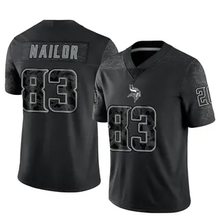 Minnesota Vikings Men's Jalen Nailor Limited Reflective Jersey - Black