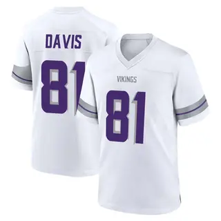 Minnesota Vikings Men's Joaquin Davis Game Alternate Jersey - White