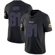 Minnesota Vikings Men's Joaquin Davis Limited Jersey - Black Impact