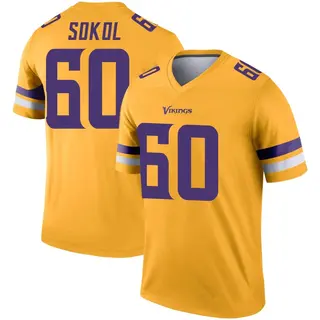 Minnesota Vikings Men's Josh Sokol Legend Inverted Jersey - Gold