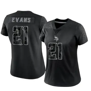 Minnesota Vikings Women's Akayleb Evans Limited Reflective Jersey - Black
