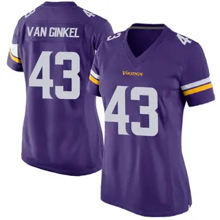 Minnesota Vikings Women's Andrew Van Ginkel Game Team Color Jersey - Purple