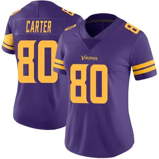 Minnesota Vikings Women's Cris Carter Limited Color Rush Jersey - Purple