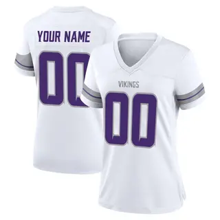 Minnesota Vikings Women's Custom Game Alternate Jersey - White