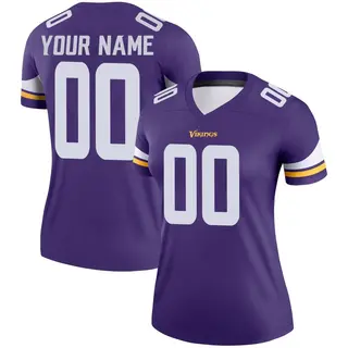 Minnesota Vikings Women's Custom Legend Jersey - Purple