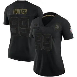Minnesota Vikings Women's Danielle Hunter Limited 2020 Salute To Service Jersey - Black