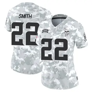 Minnesota Vikings Women's Harrison Smith Limited 2024 Salute to Service Jersey - Arctic Camo