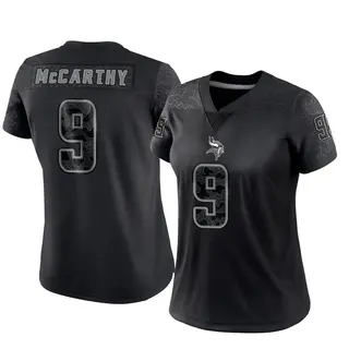 Minnesota Vikings Women's J.J. McCarthy Limited Reflective Jersey - Black