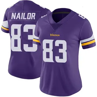 Minnesota Vikings Women's Jalen Nailor Limited Team Color Vapor Untouchable Jersey - Purple