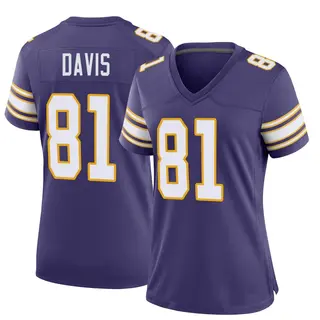 Minnesota Vikings Women's Joaquin Davis Game Classic Jersey - Purple