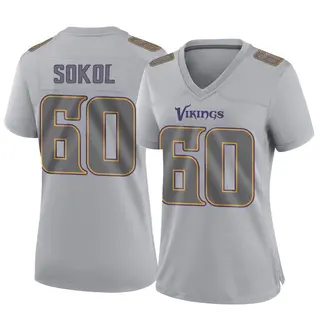 Minnesota Vikings Women's Josh Sokol Game Atmosphere Fashion Jersey - Gray