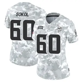 Minnesota Vikings Women's Josh Sokol Limited 2024 Salute to Service Jersey - Arctic Camo