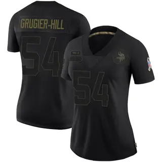 Minnesota Vikings Women's Kamu Grugier-Hill Limited 2020 Salute To Service Jersey - Black