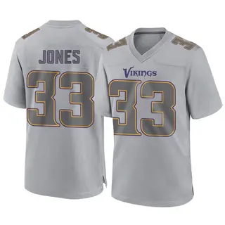 Minnesota Vikings Youth Aaron Jones Game Atmosphere Fashion Jersey - Gray