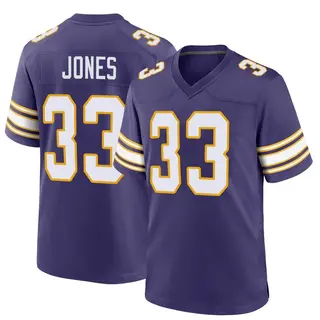 Minnesota Vikings Youth Aaron Jones Game Classic Jersey - Purple