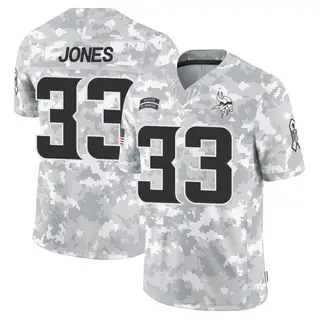 Minnesota Vikings Youth Aaron Jones Limited 2024 Salute to Service Jersey - Arctic Camo