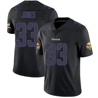 Minnesota Vikings Youth Aaron Jones Limited Jersey - Black Impact