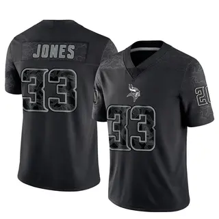 Minnesota Vikings Youth Aaron Jones Limited Reflective Jersey - Black