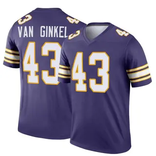 Minnesota Vikings Youth Andrew Van Ginkel Legend Classic Jersey - Purple
