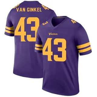 Minnesota Vikings Youth Andrew Van Ginkel Legend Color Rush Jersey - Purple