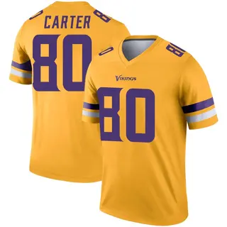 Minnesota Vikings Youth Cris Carter Legend Inverted Jersey - Gold