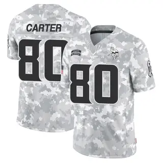 Minnesota Vikings Youth Cris Carter Limited 2024 Salute to Service Jersey - Arctic Camo