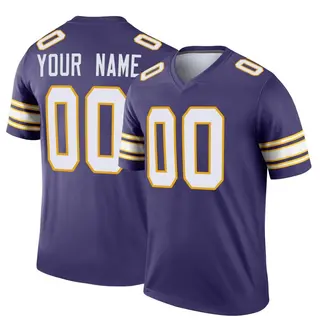 Minnesota Vikings Youth Custom Legend Classic Jersey - Purple