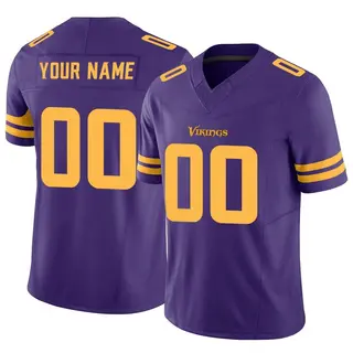 Minnesota Vikings Youth Custom Limited Alternate Vapor F.U.S.E. Jersey - Purple