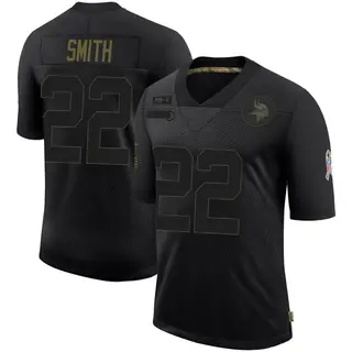 Minnesota Vikings Youth Harrison Smith Limited 2020 Salute To Service Jersey - Black