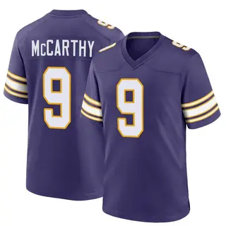 Minnesota Vikings Youth J.J. McCarthy Game Classic Jersey - Purple