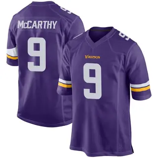 Minnesota Vikings Youth J.J. McCarthy Game Team Color Jersey - Purple
