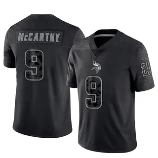 Minnesota Vikings Youth J.J. McCarthy Limited Reflective Jersey - Black