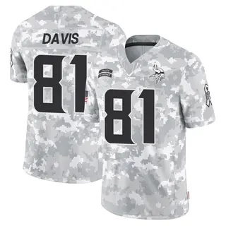 Minnesota Vikings Youth Joaquin Davis Limited 2024 Salute to Service Jersey - Arctic Camo