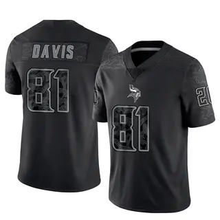 Minnesota Vikings Youth Joaquin Davis Limited Reflective Jersey - Black