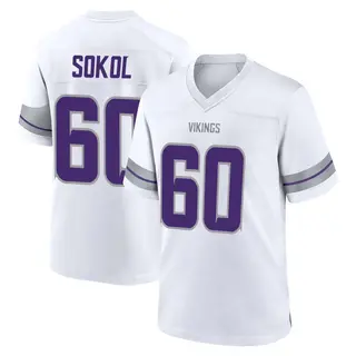 Minnesota Vikings Youth Josh Sokol Game Alternate Jersey - White