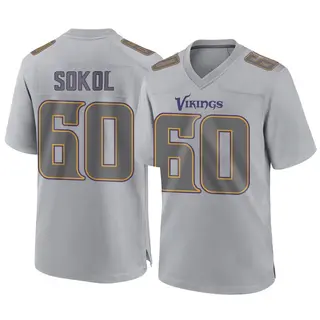 Minnesota Vikings Youth Josh Sokol Game Atmosphere Fashion Jersey - Gray