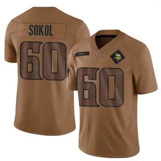 Minnesota Vikings Youth Josh Sokol Limited 2023 Salute To Service Jersey - Brown
