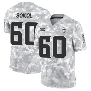 Minnesota Vikings Youth Josh Sokol Limited 2024 Salute to Service Jersey - Arctic Camo
