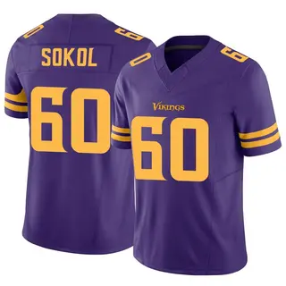 Minnesota Vikings Youth Josh Sokol Limited Alternate Vapor F.U.S.E. Jersey - Purple