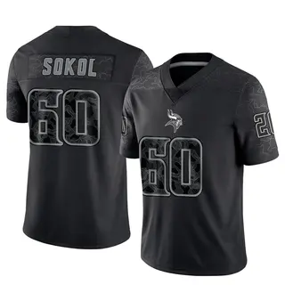 Minnesota Vikings Youth Josh Sokol Limited Reflective Jersey - Black