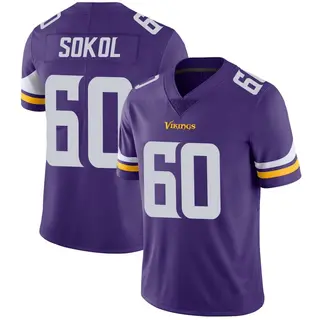 Minnesota Vikings Youth Josh Sokol Limited Team Color Vapor Untouchable Jersey - Purple