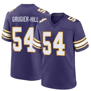 Minnesota Vikings Youth Kamu Grugier-Hill Game Classic Jersey - Purple