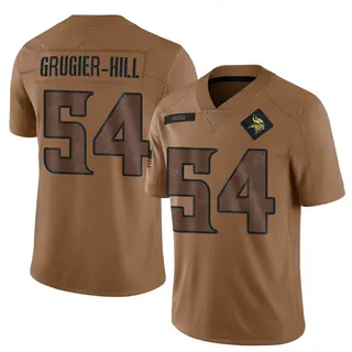 Minnesota Vikings Youth Kamu Grugier-Hill Limited 2023 Salute To Service Jersey - Brown